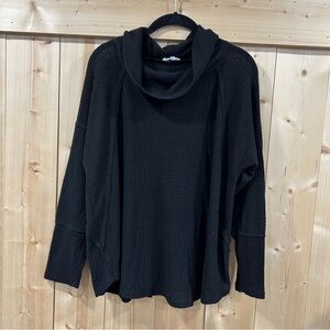 Maurices Oversized Waffle Knit Cowl Neck Top
